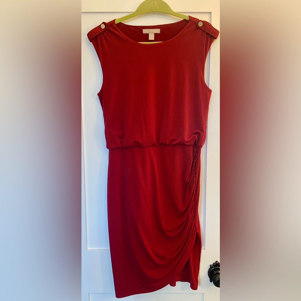 Banana republic M red sleeveless dress